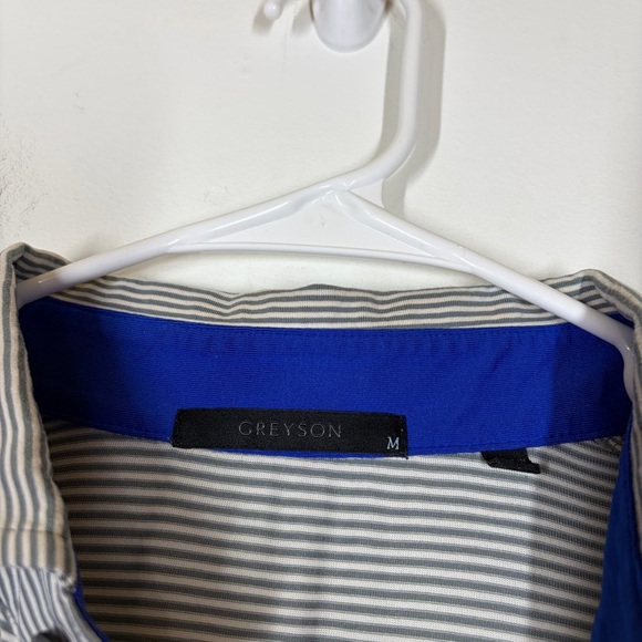 Greyson Men’s Stripe Polo Size Medium - Picture 8 of 9